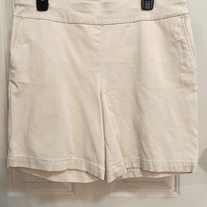 Talbots Brand New Shorts Women’s Size 14 P light Cream/Tan color 9” inseam